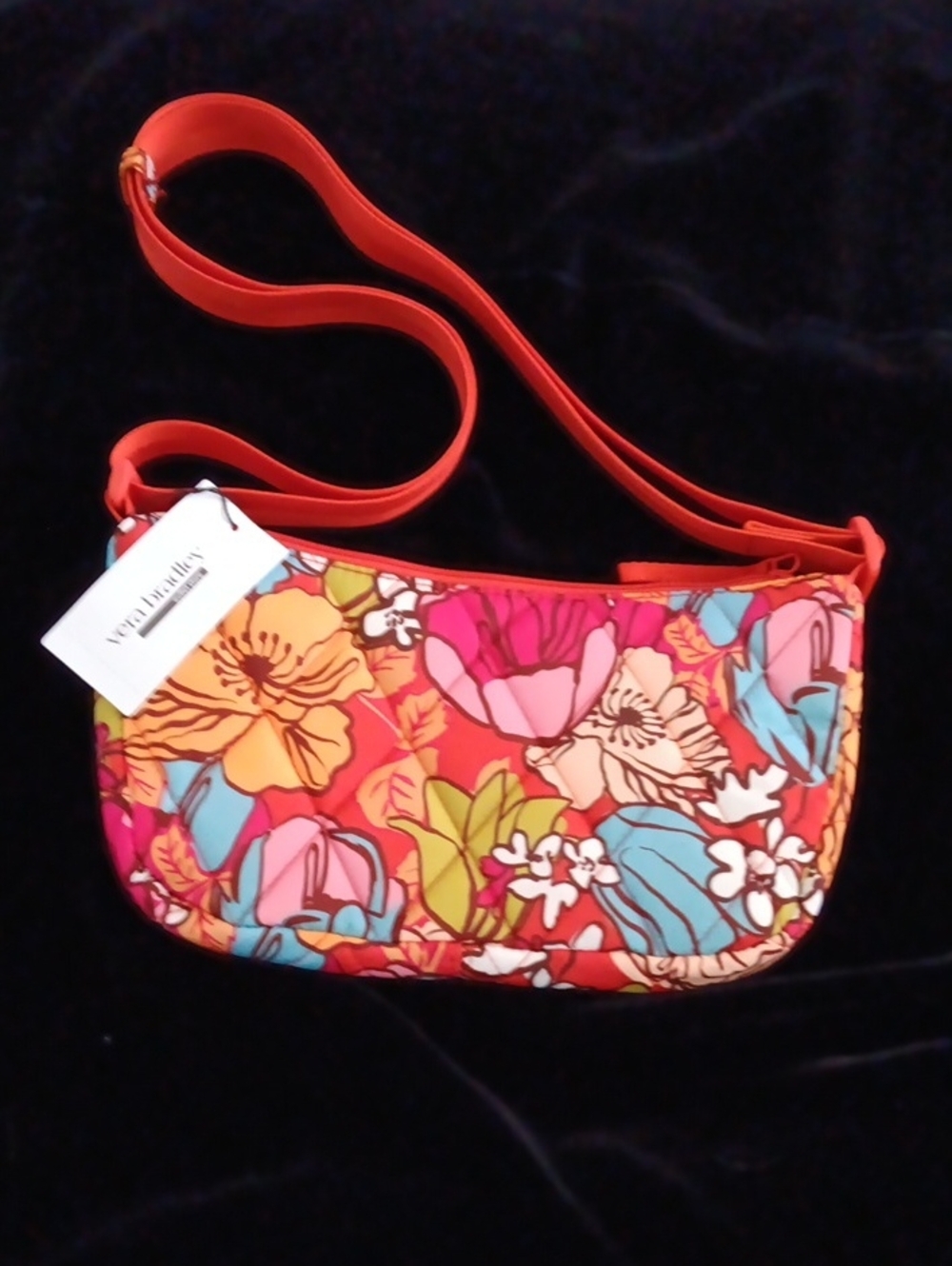 Vera Bradley Red Floral Multi-Color Crossbody